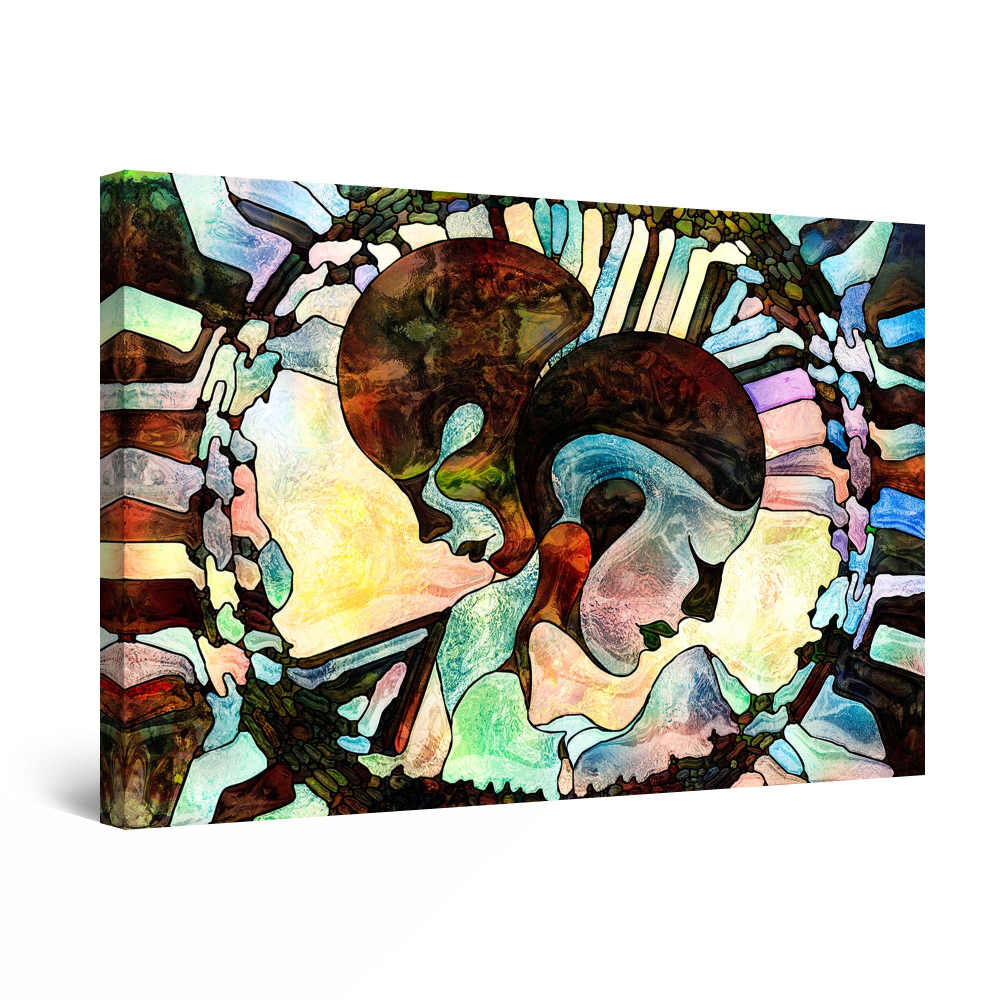Tablou DualView Startonight Ultima Imbratisare, luminos in intuneric, 60 cm x 40 cm