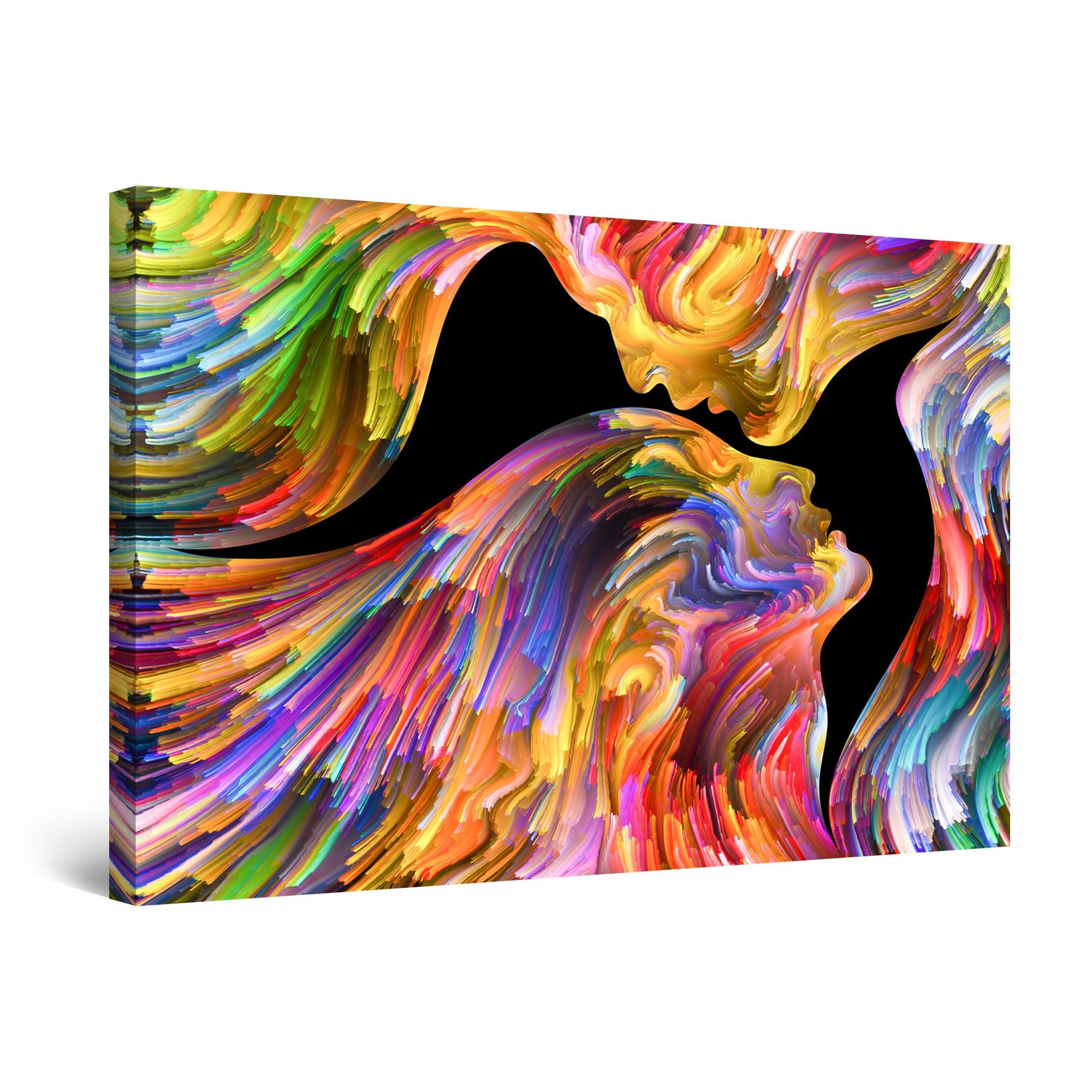 Tablou DualView Startonight Apropiere Multicolora, luminos in intuneric, 60 cm x 40 cm