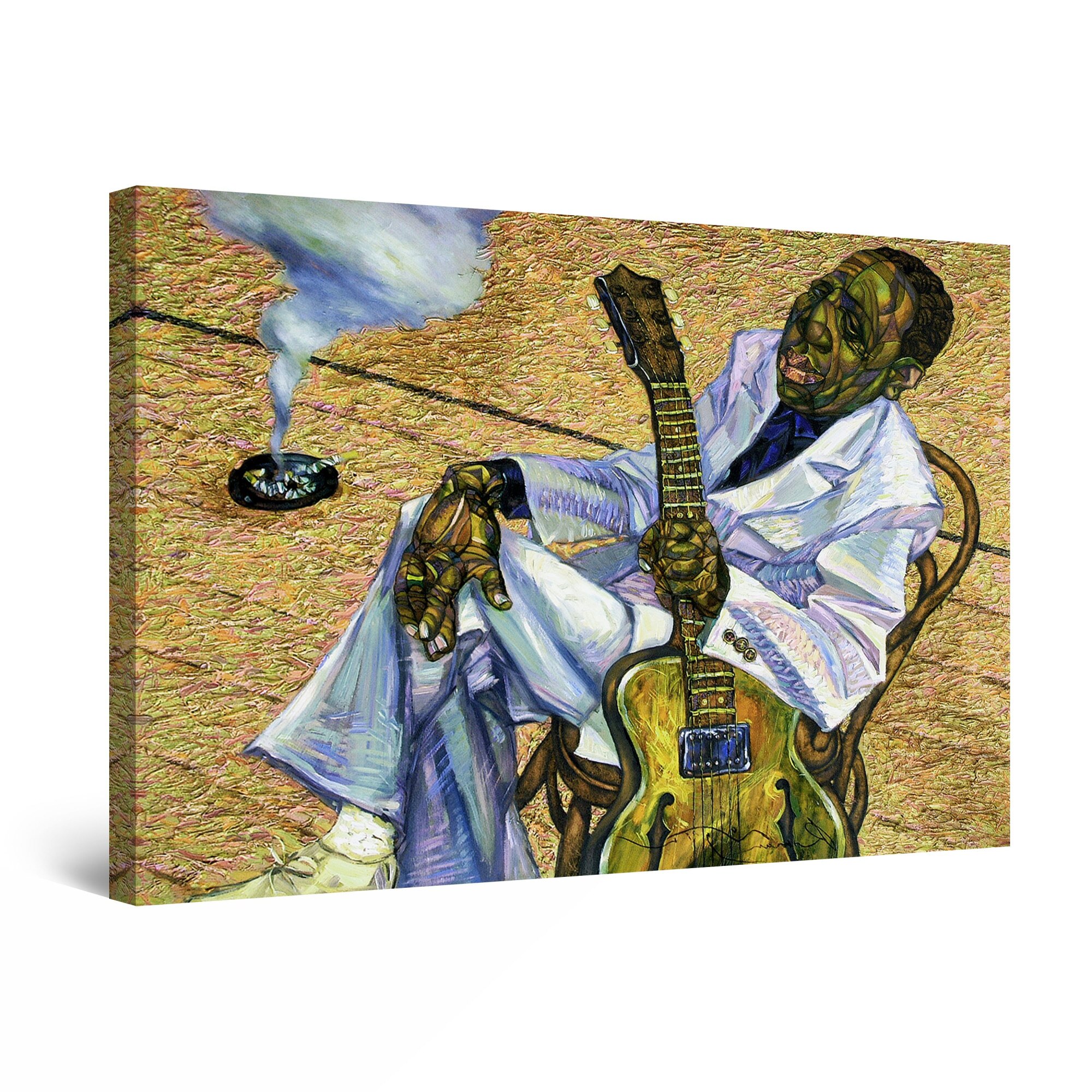 Tablou DualView Startonight Barbatul cu Chitara, luminos in intuneric, 30 cm x 20 cm