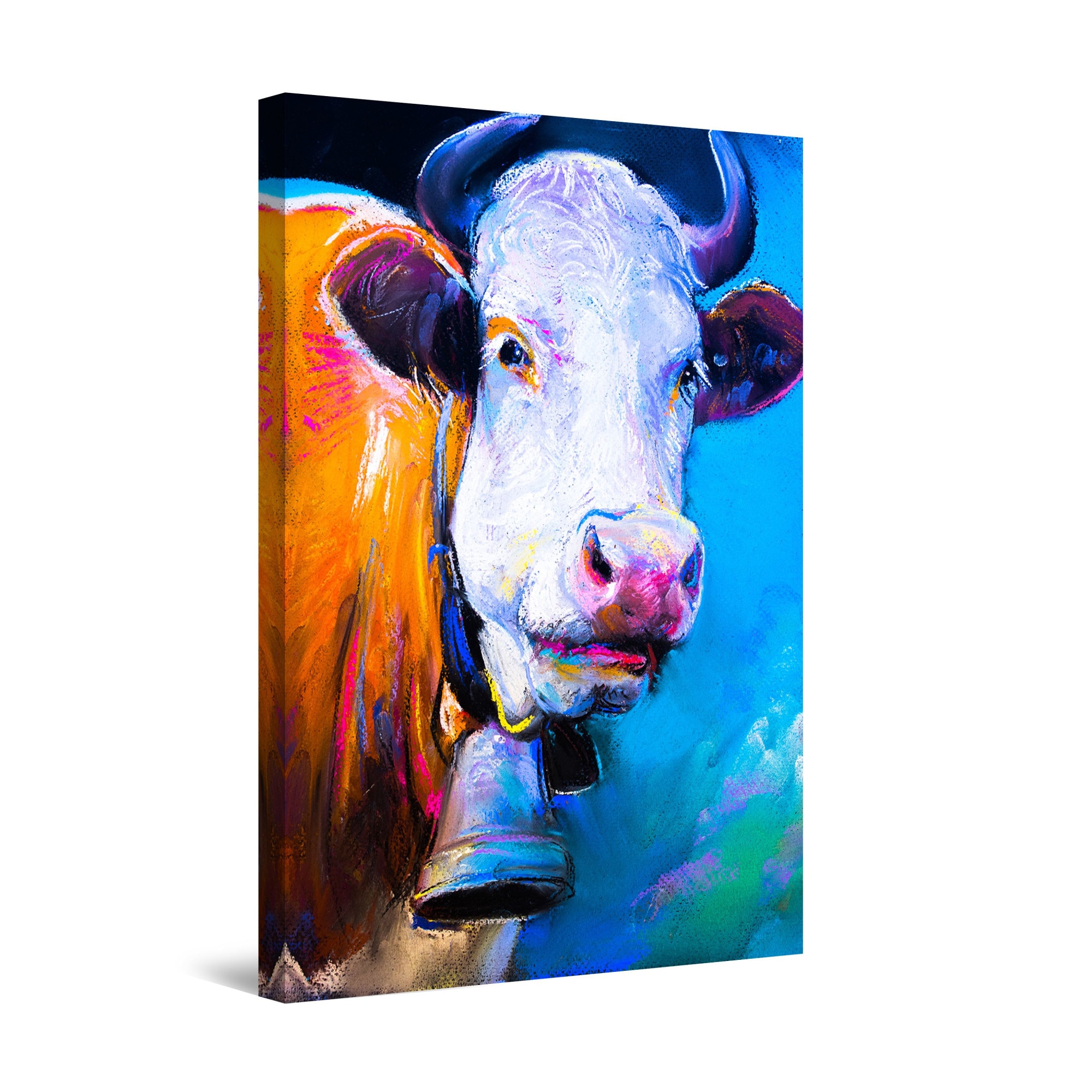 Tablou DualView Startonight Vaca Vesela, luminos in intuneric, 120 cm x 80 cm