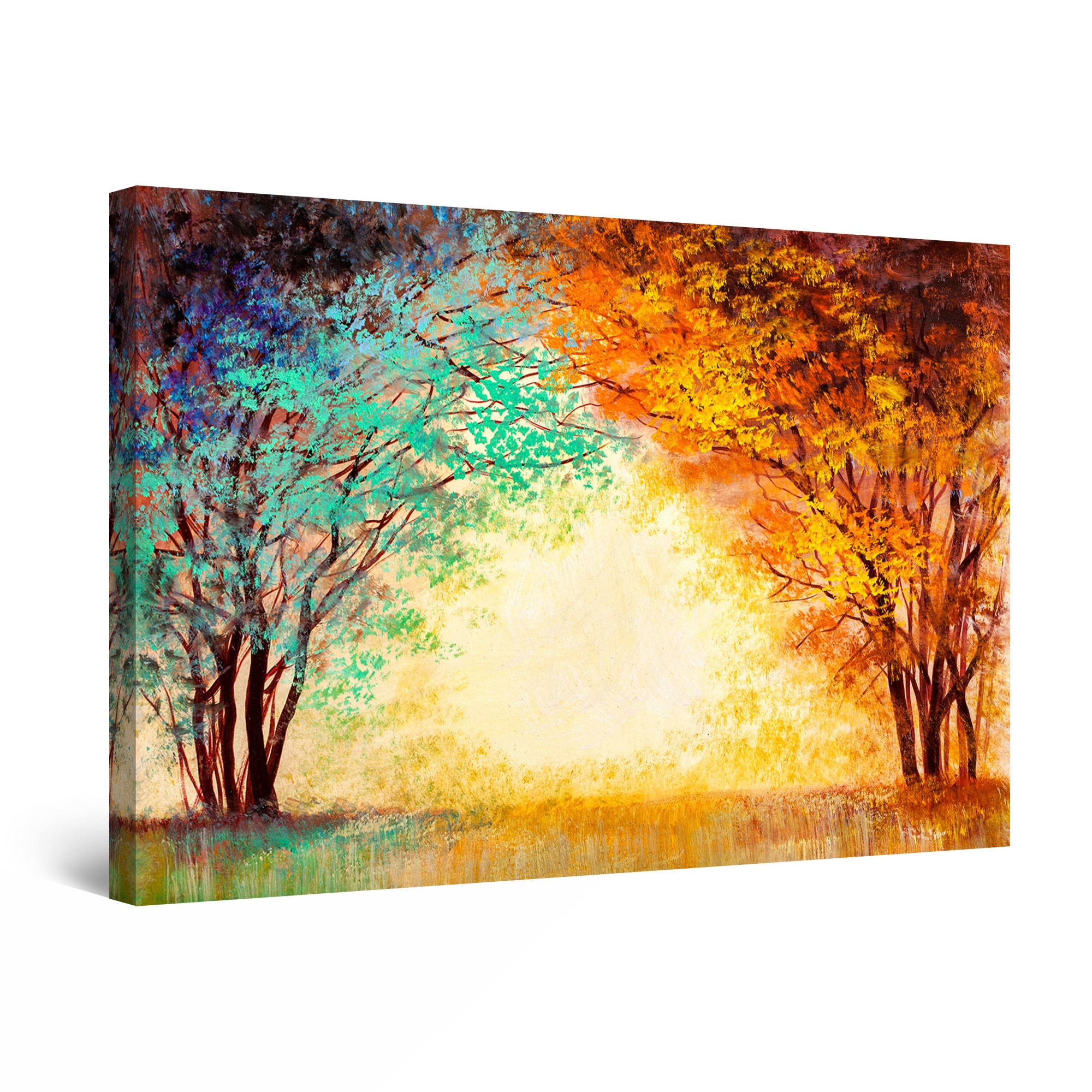Tablou DualView Startonight Tunel printre Copaci, luminos in intuneric, 60 cm x 40 cm