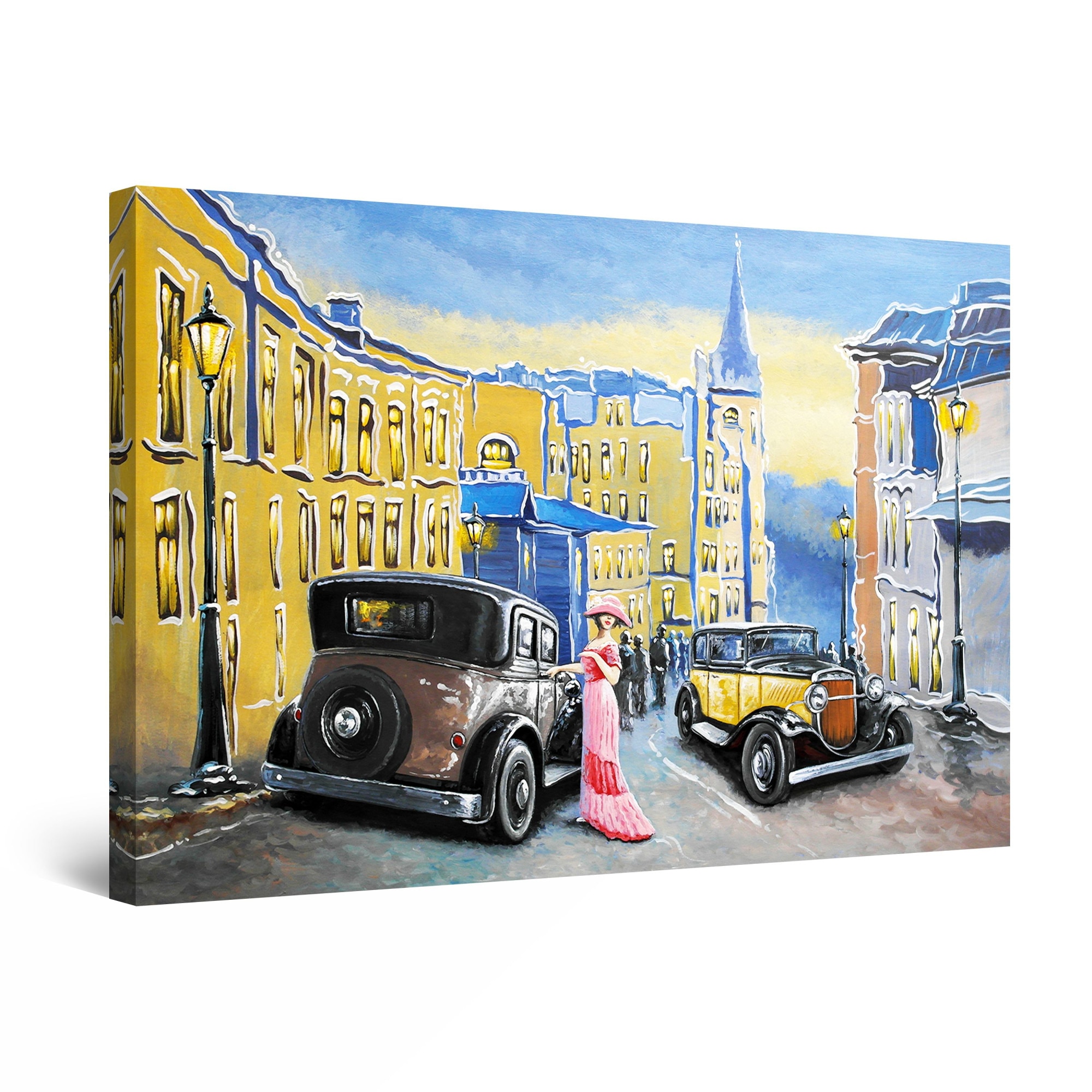 Tablou DualView Startonight Pe Strazile Orasului Vechi, luminos in intuneric, 60 cm x 40 cm