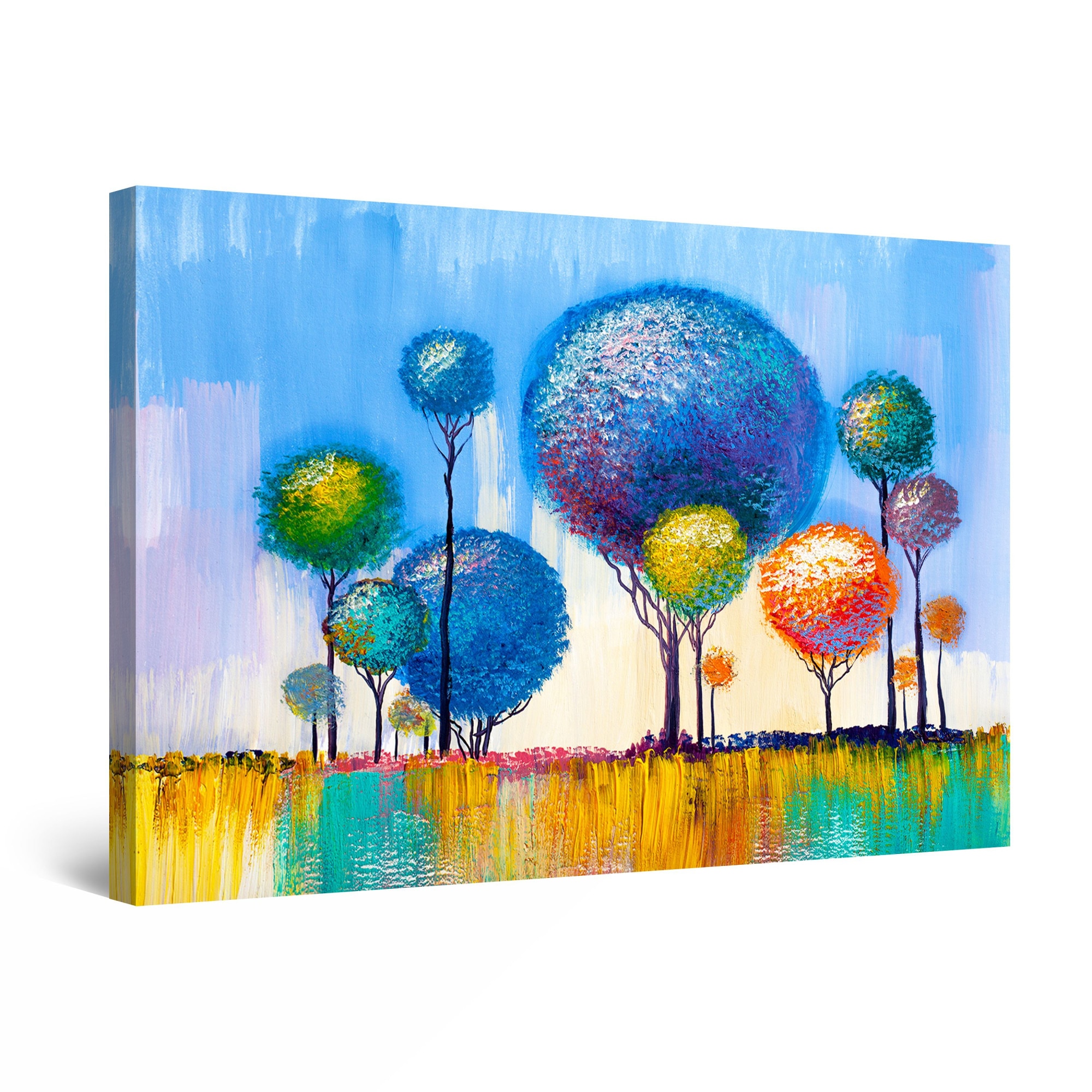 Tablou DualView Startonight Pomi Colorati, luminos in intuneric, 60 cm x 40 cm