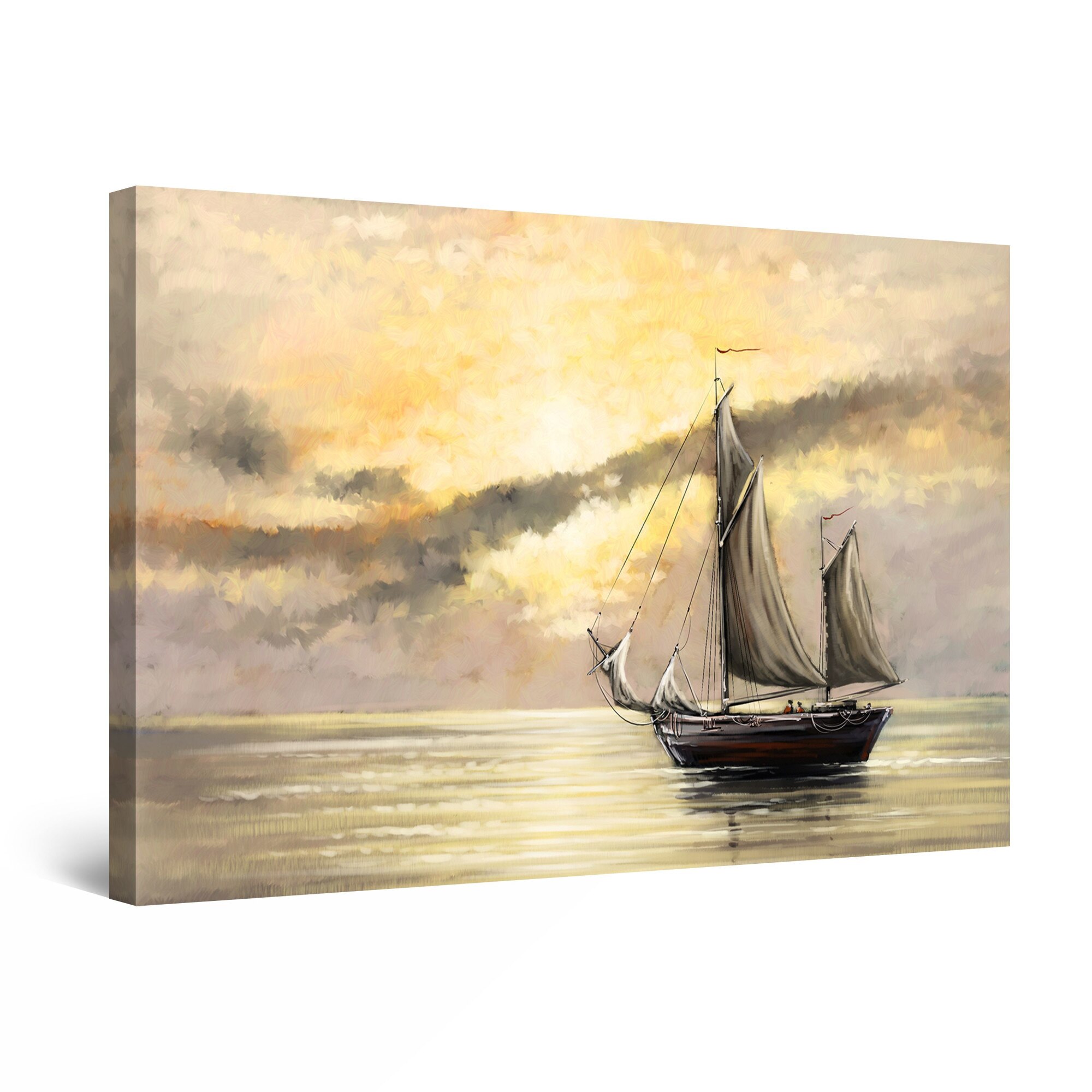 Tablou DualView Startonight Vapor la Apus, luminos in intuneric, 60 cm x 40 cm