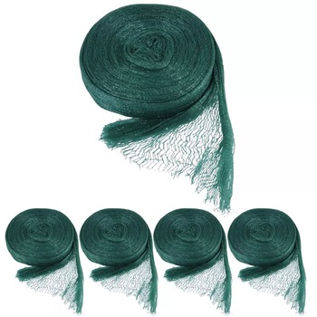 Set de 4 plase impotriva pasarilor, vidaXL, Polietilena, 4 x 10 m, Verde Set de 4 plase impotriva pasarilor, vidaXL, Polietilena, 4 x 10 m, Verde
