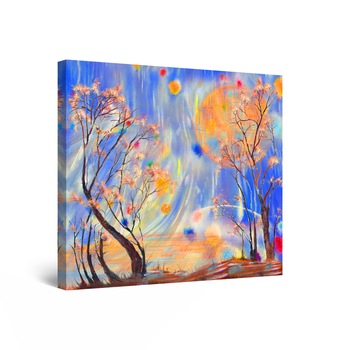 Tablou DualView Startonight Copaci de Basm, luminos in intuneric, 30 cm x 30 cm Tablou DualView Startonight Copaci de Basm, luminos in intuneric, 30 cm x 30 cm