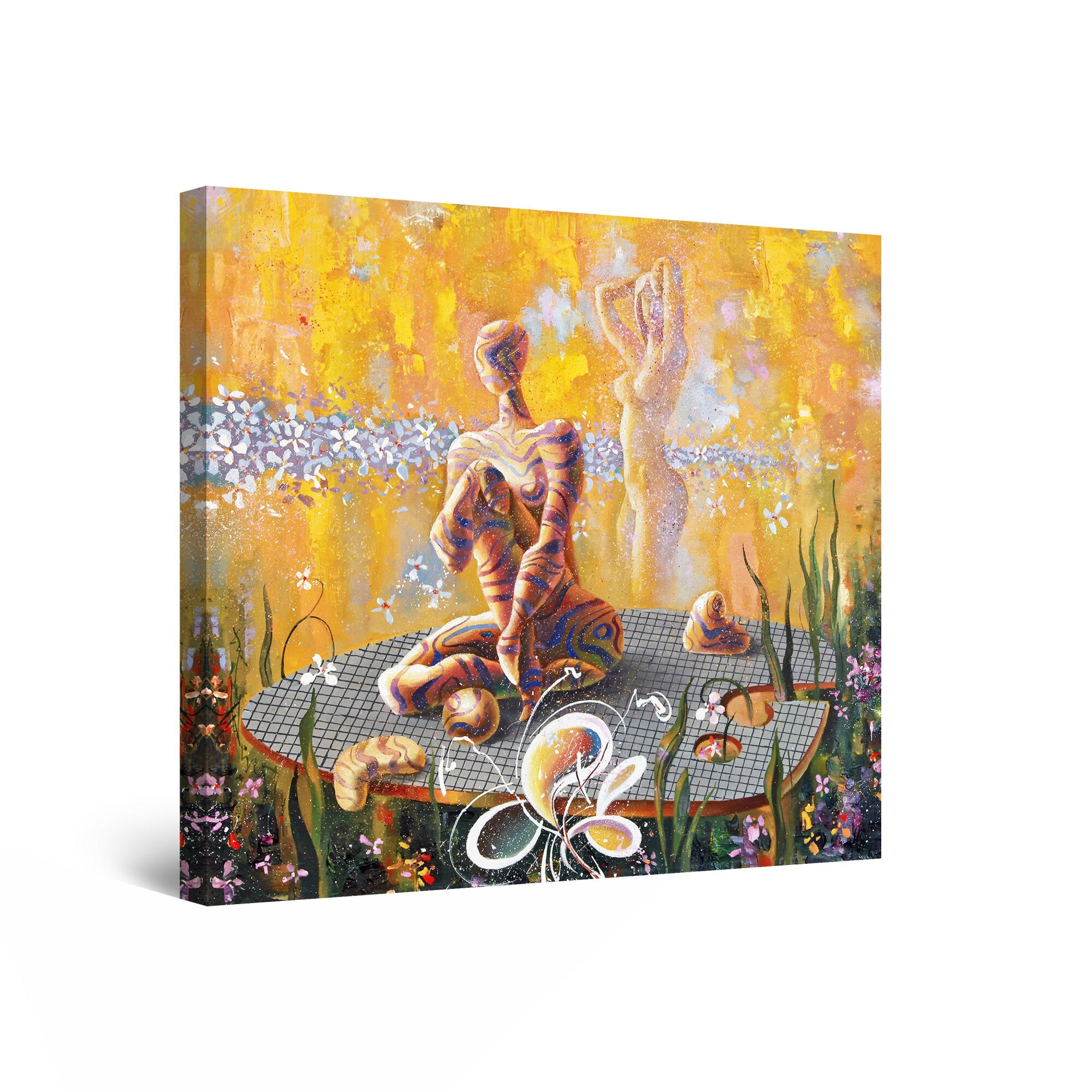 Tablou DualView Startonight Meditatie, luminos in intuneric, 40 cm x 40 cm