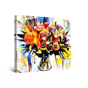 Tablou DualView Startonight Flori Stilizate, luminos in intuneric, 30 cm x 30 cm Tablou DualView Startonight Flori Stilizate, luminos in intuneric, 30 cm x 30 cm