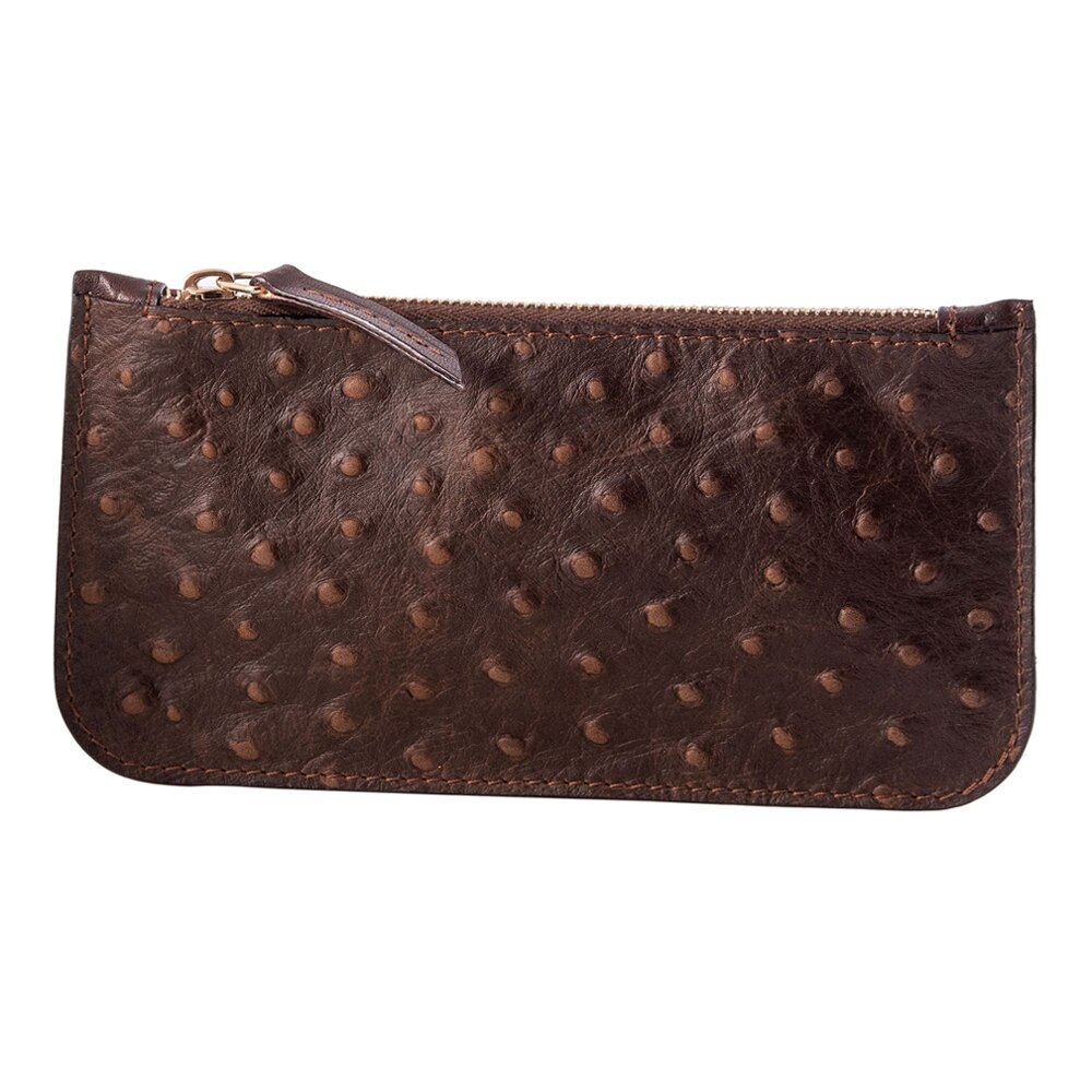 Portofel multifunctional e-store MK, piele naturala, maro