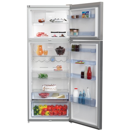 Frigider cu doua usi Beko RDNE455E20ZX, 406 l, Clasa A+, H185, Inox