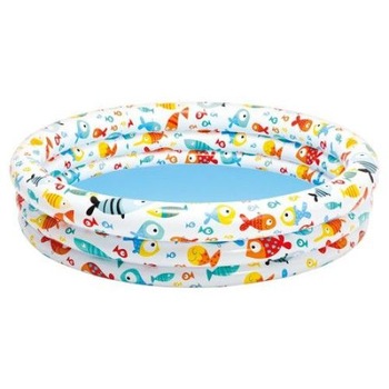 Piscina copii multicolora pentru plaja sau gradina , ATS , din vinil , 132 cm x 28 cm, + 2 ani Piscina copii multicolora pentru plaja sau gradina , ATS , din vinil , 132 cm x 28 cm, + 2 ani