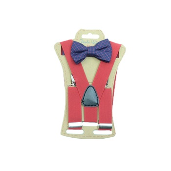 Set doua piese bretele si papion copii Topgal BRT-008, Rosu, Universala Set doua piese bretele si papion copii Topgal BRT-008, Rosu, Universala