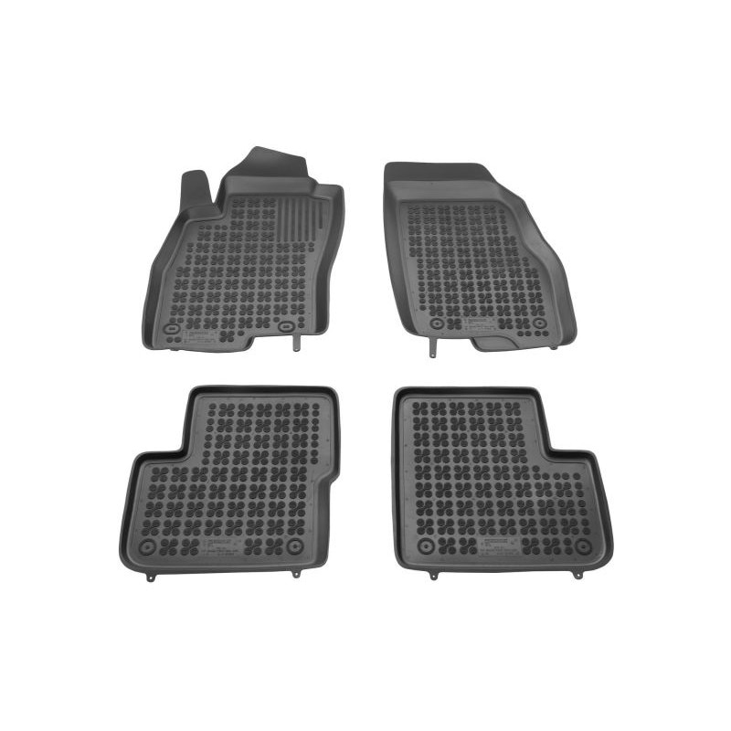 Set 4 covorase auto tip tavita, Cauciuc, pentru ABARTH GRANDE PUNTO, FIAT GRANDE PUNTO 06.05- HATCHBACK, Negru