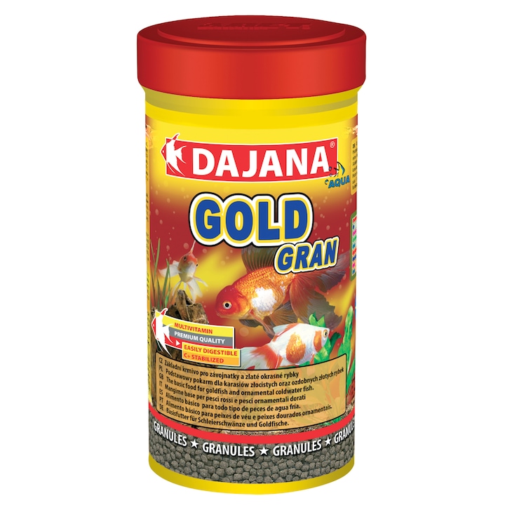 Hrana pentru pesti Dajana Pet Gold Gran, 250 ml, DP101BP