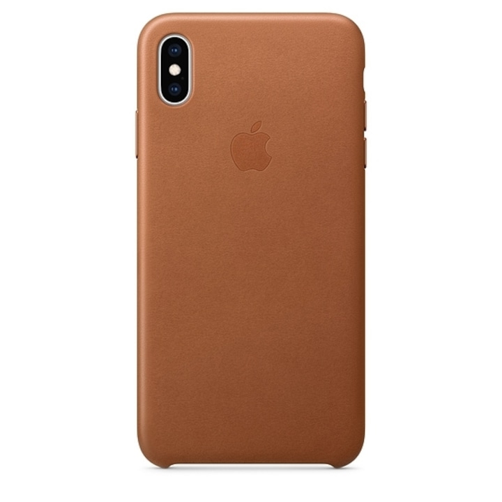 Гръб Omni Leather Case за iPhone XS Max, Кафяв