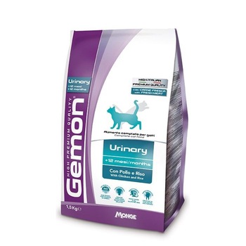 Hrana uscata pentru pisici Gemon Urinary cu pui si orez 1,5 kg Hrana uscata pentru pisici Gemon Urinary cu pui si orez 1,5 kg