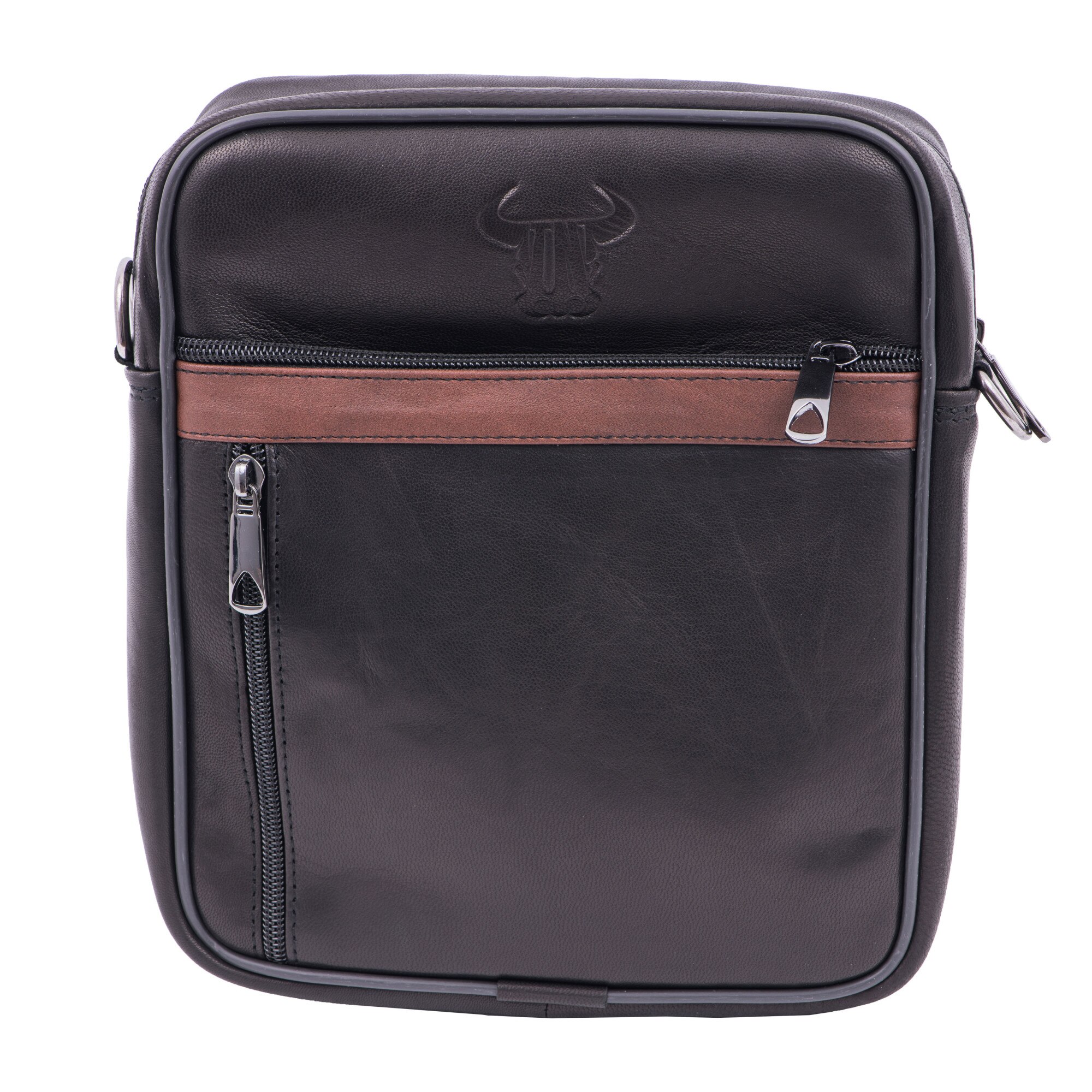 Geanta piele barbati,Toro Nero, man bag stripe