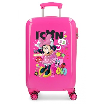 Troler ABS 55 cm 4 roti Enjoy Minnie Icon Troler ABS 55 cm 4 roti Enjoy Minnie Icon