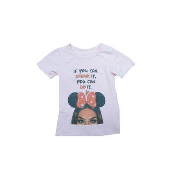 Tricou cu maneca scurta fetite Style 193161R, Multicolor Tricou cu maneca scurta fetite Style 193161R, Multicolor