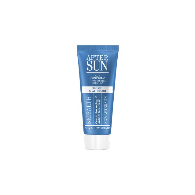 Crema antirid aftersun pentru ten cu ganoderma si avocado Sun&City Repair 50ml Bioearth