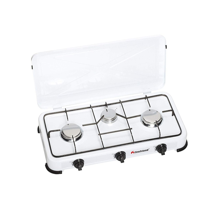Plita electrica Raven EKEN002, 2 zone ceramice, argintiu, 9x45x27cm