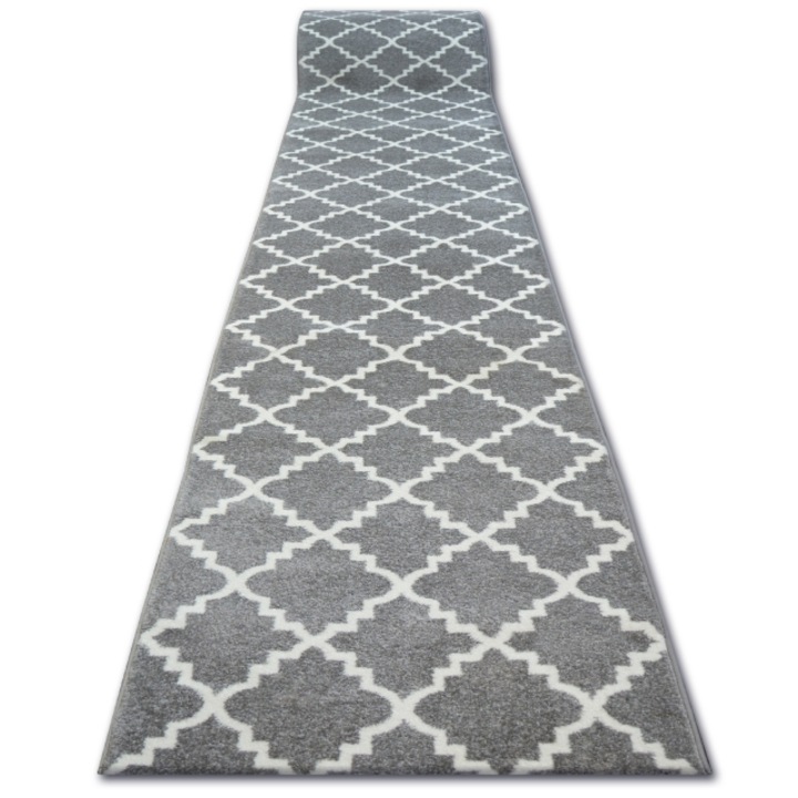 Dywany Łuszczów Sketch futó szőnyeg f343 szürke lóhere marokkói trellis, 60 cm