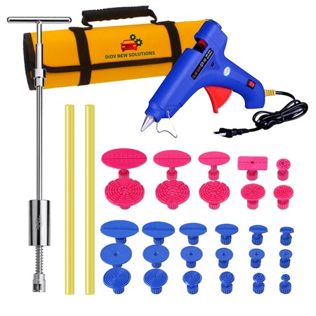 Ciocan Inertial Indreptare Tabla Caroserie Auto Lovituri De Grindina Infundaturi Cu 18 Ventuze Si Pistol Adeziv 100w Emag Ro