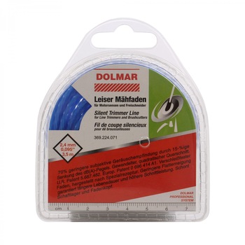 Fir motocoasa Makita 369224071, profil rasucit, PVC, 2.4 mm x 3.5 m EVO Fir motocoasa Makita 369224071, profil rasucit, PVC, 2.4 mm x 3.5 m EVO