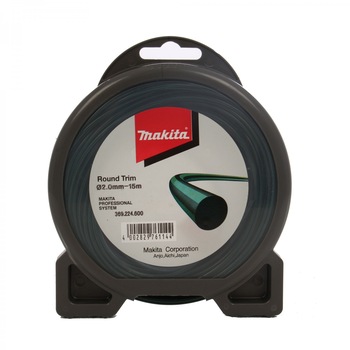 Fir motocoasa EVO Makita Trim 369224600, profil rotund, PVC, 2.0 mm x 15 m Fir motocoasa EVO Makita Trim 369224600, profil rotund, PVC, 2.0 mm x 15 m