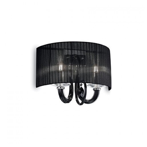 Aplica Ideal Lux, Swan AP2 Nero, cod 153131