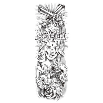 Tatuaj temporar pentru brate sau picioare monocrom, big zise 48 x 17 cm, #T/096 - Tattoo Temporary Phuture® Tatuaj temporar pentru brate sau picioare monocrom, big zise 48 x 17 cm, #T/096 - Tattoo Temporary Phuture®
