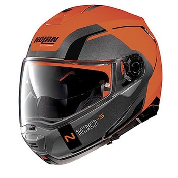Casca moto NOLAN flip-up - N100-5 Consistency, flat led orange, 2XL Casca moto NOLAN flip-up - N100-5 Consistency, flat led orange, 2XL