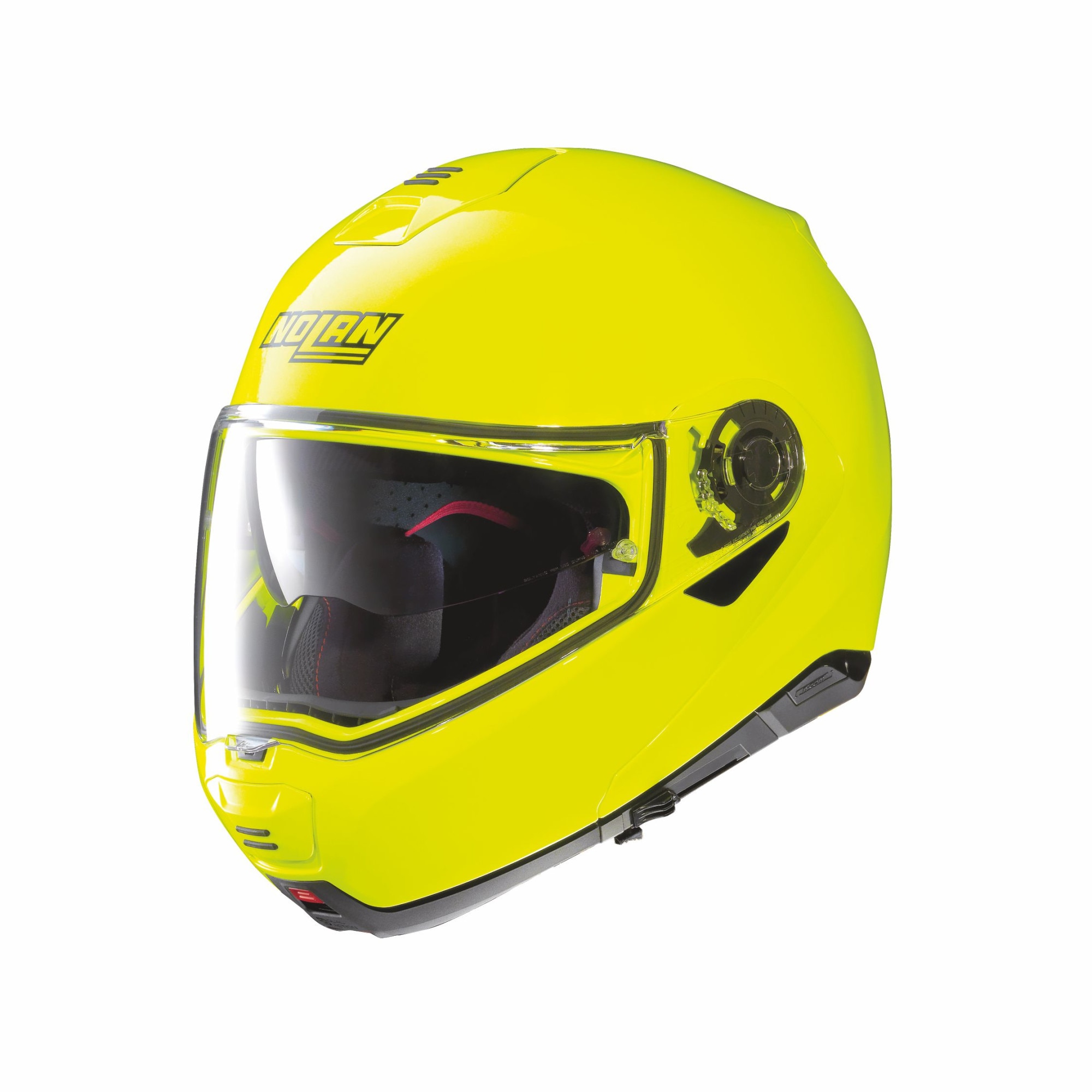 Casca moto NOLAN flip-up - N100-5 HI-Visibility, fluo yellow, 2XL