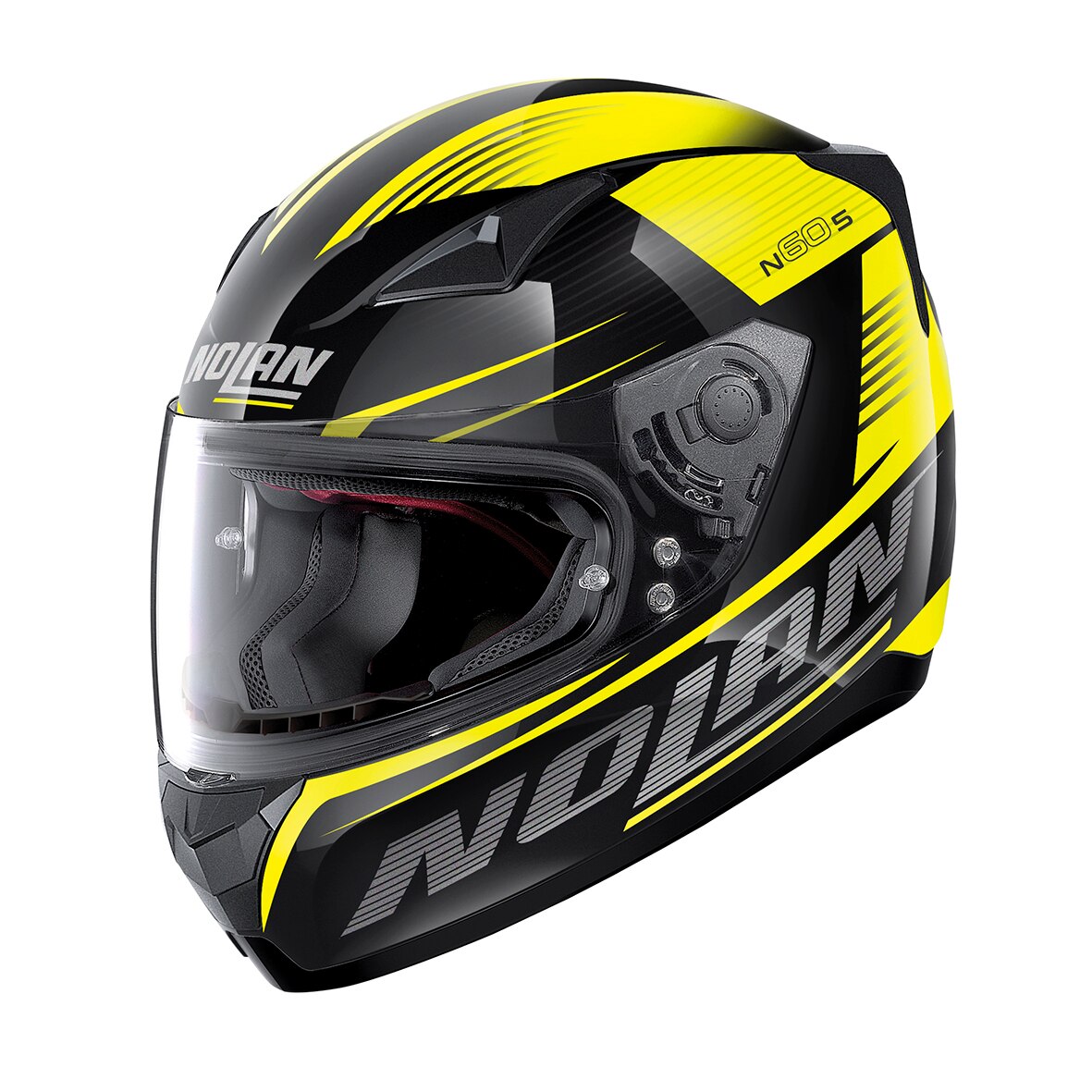 Casca moto NOLAN full-face - N60-5 Motrico, glossy black / yellow, XL