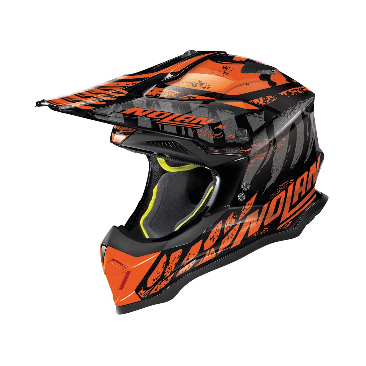 Casca moto NOLAN offroad - N53 Skeleton, glossy black, S
