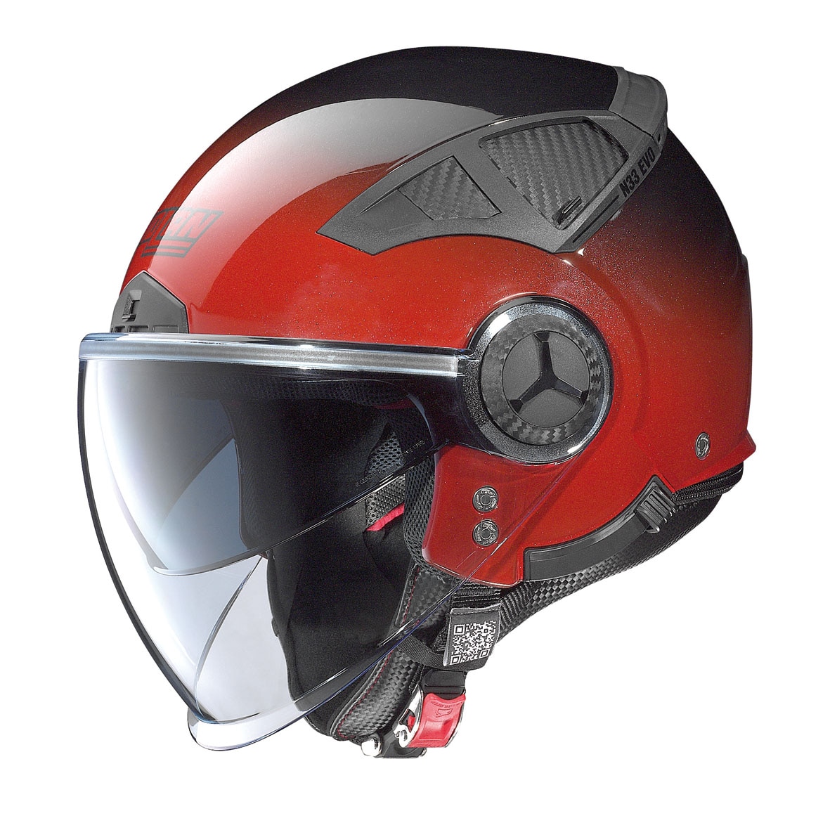 Casca moto NOLAN demi-jet - N33 EVO Fade, cherry, XL