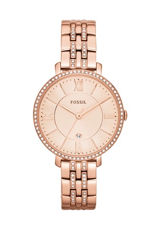 Fossil Ceas Decorat Cu Cristale Jacqueline Auriu Rose Emag Ro