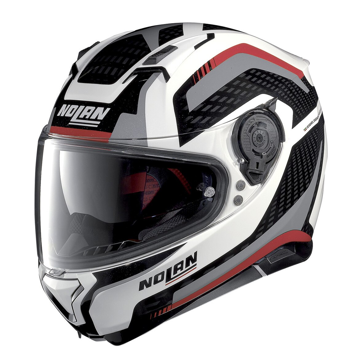 Casca moto NOLAN full-face - N87 Arkad, metal white, XS