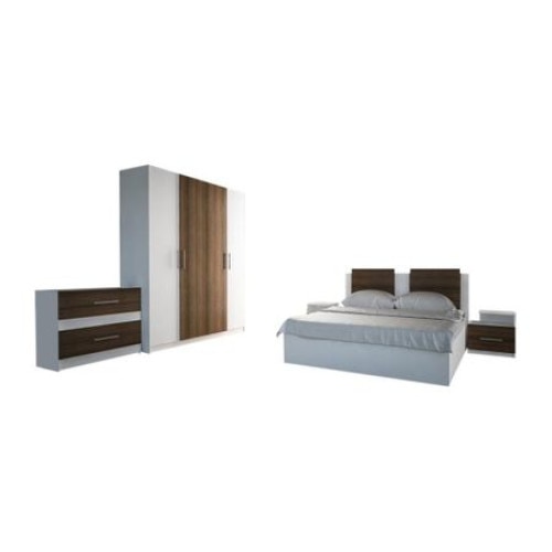 Set dormitor RIKO,,pat 160 x 200 cm, sifonier 200x 200 cm
