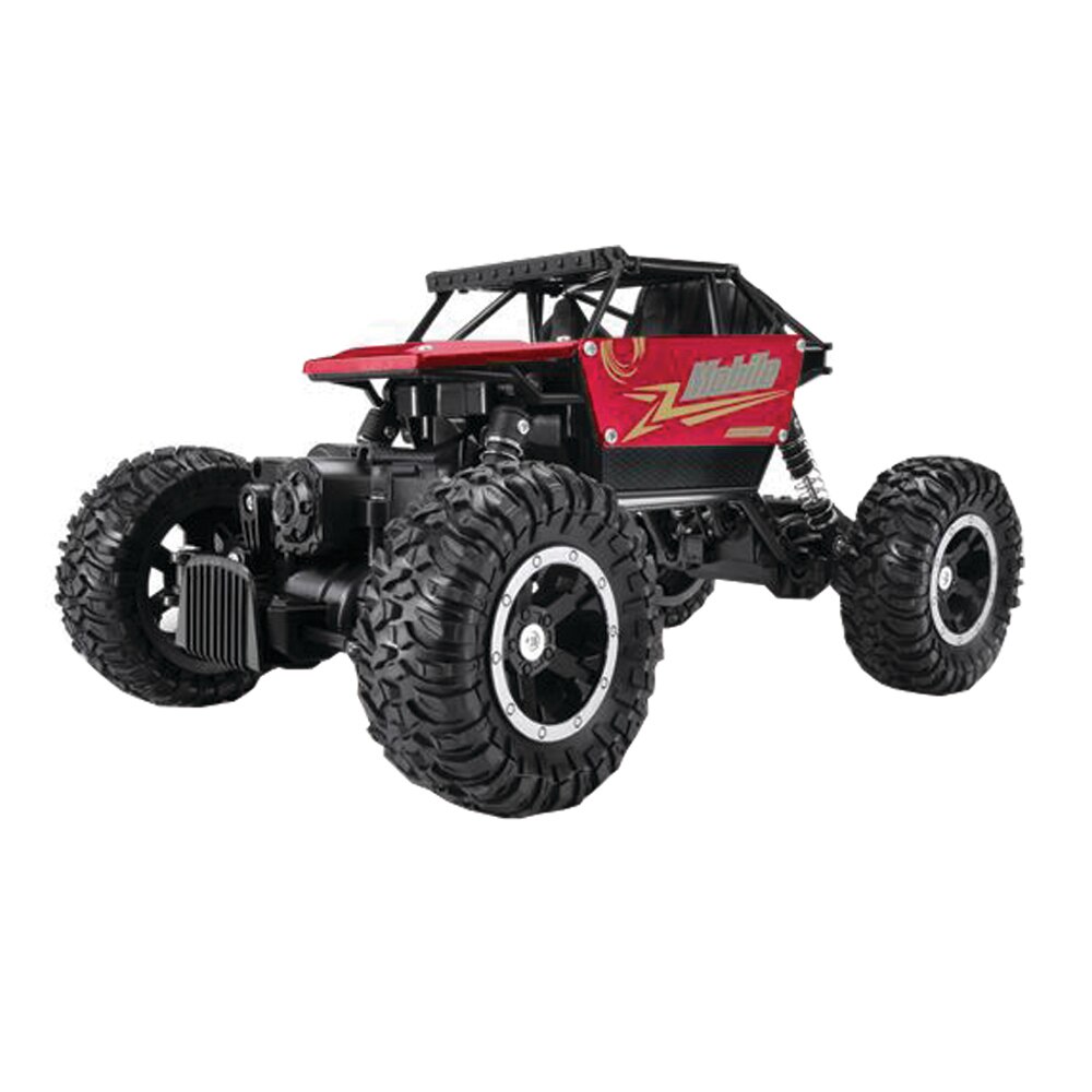 Masinuta Climbing 4x4 aluminiu cu Radiocomandata 2.4Ghz , Rock 4-Wheeis Drive Rosu , Offroad pentru beton, iarba, nisip si pietricele mici - Undercover Toys