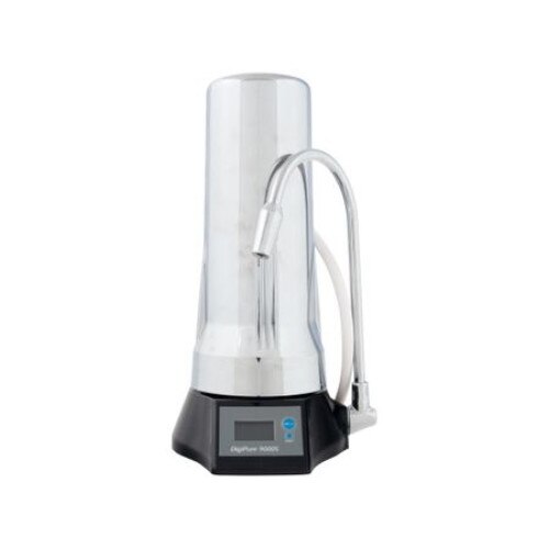 Filtru de apa pentru bucatarie Digipure CTO PLUS, culoare cromat, cu ecran LCD