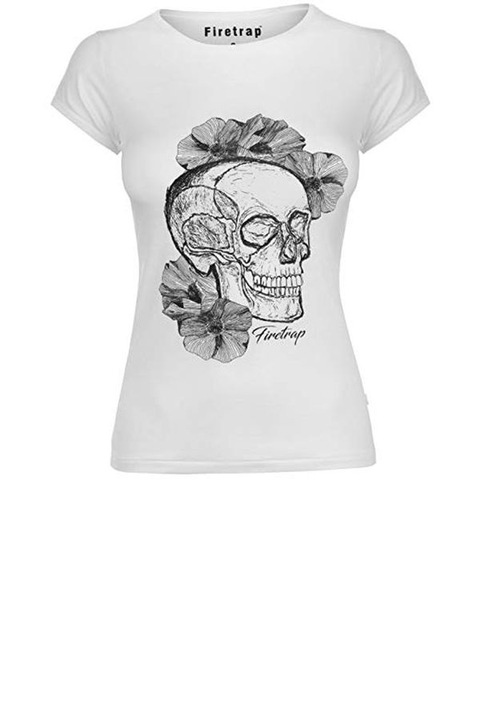 Tricou pentru femei,Firetrap Clash, Alb