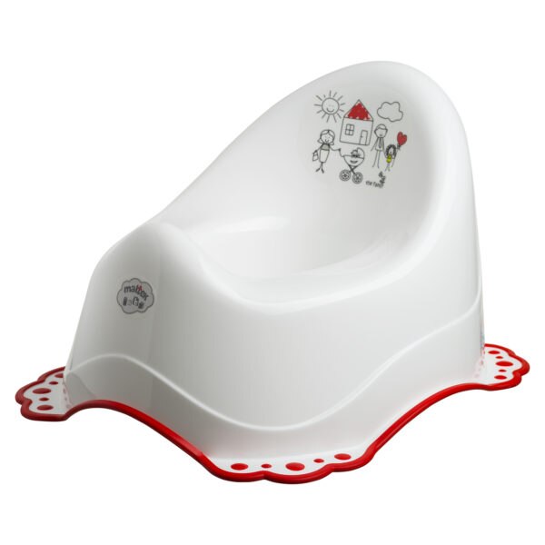 Olita anti-derapanta Maltex Baby Family White/Red