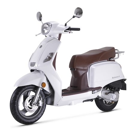 Scuter / moped KEEWAY ZAHARA 4T 49cc, alb (Se conduce cu categoriile AM, A sau B)