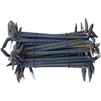 Set 100 de scoabe din fier striat HouseXL™ , lungime 200 mm, grosime 8 mm, pentru prinderea si fixarea lemnului, rezistenta si duritate mare, Natur Set 100 de scoabe din fier striat HouseXL™ , lungime 200 mm, grosime 8 mm, pentru prinderea si fixarea lemnului, rezistenta si duritate mare, Natur