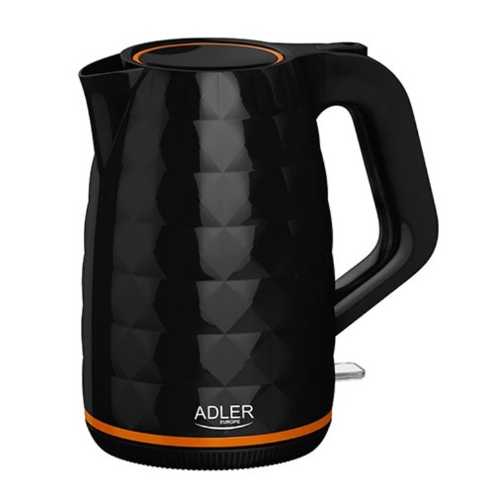 Fierbator Adler, 1,7L, 2200W, negru