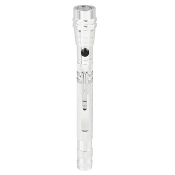 Lanterna cu led Diall, telescopica 10 lumeni, argintie Lanterna cu led Diall, telescopica 10 lumeni, argintie