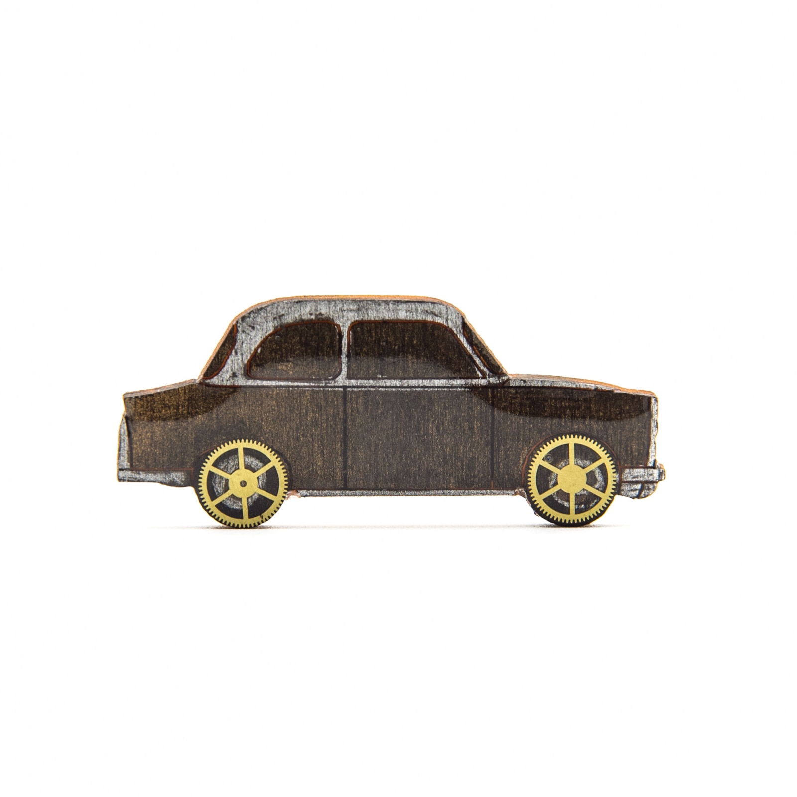 Brosa Lemn RETRO Car 654, 45mm, Maro