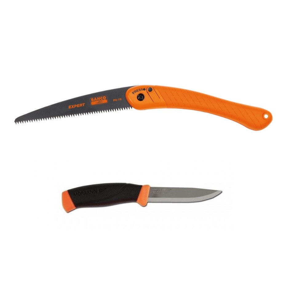 Set cutit Heavy Duty (C) si fierastrau bushcraft, Morakniv /Bahco, CBS93