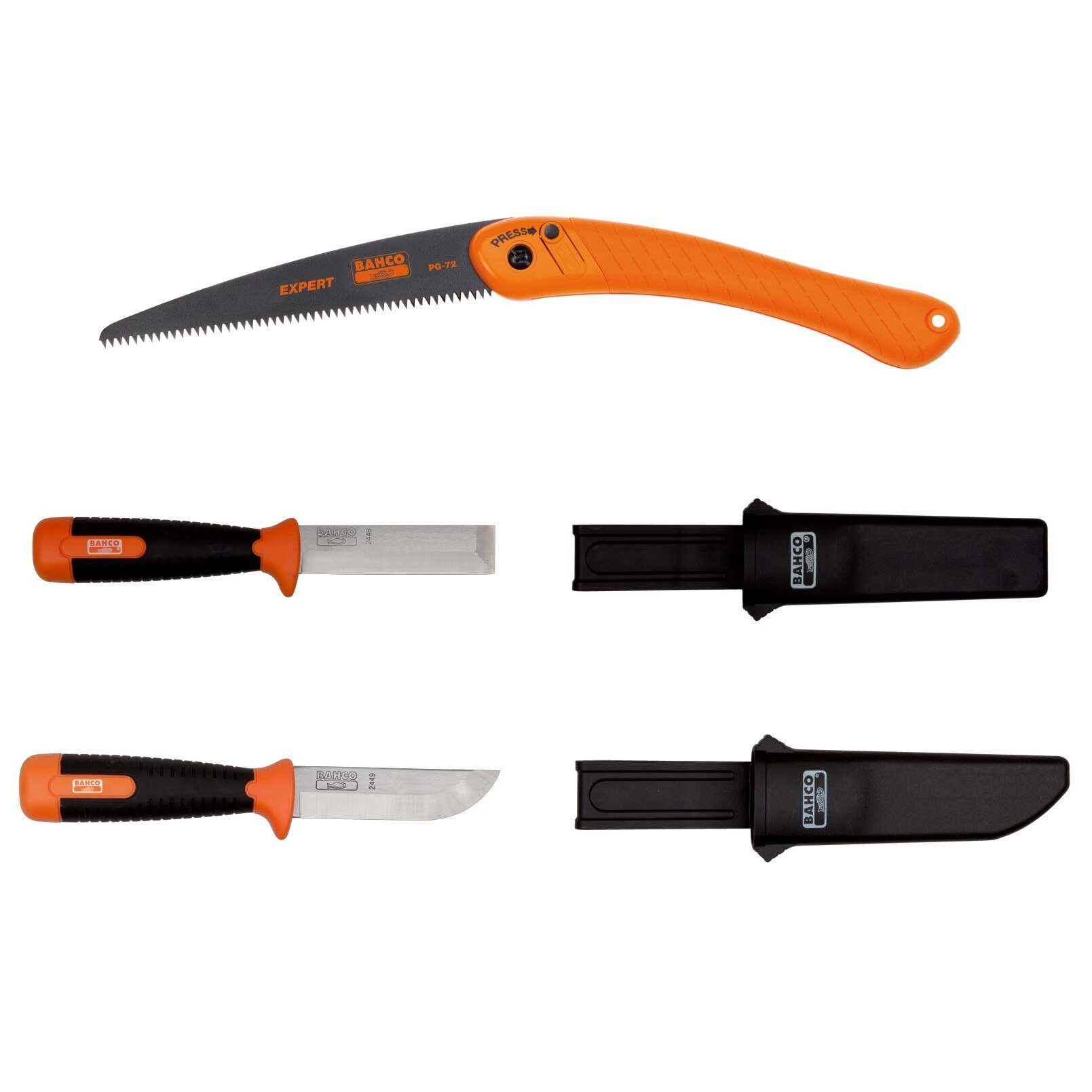 Set cutite si fierastrau bushcraft Bahco, CBS97